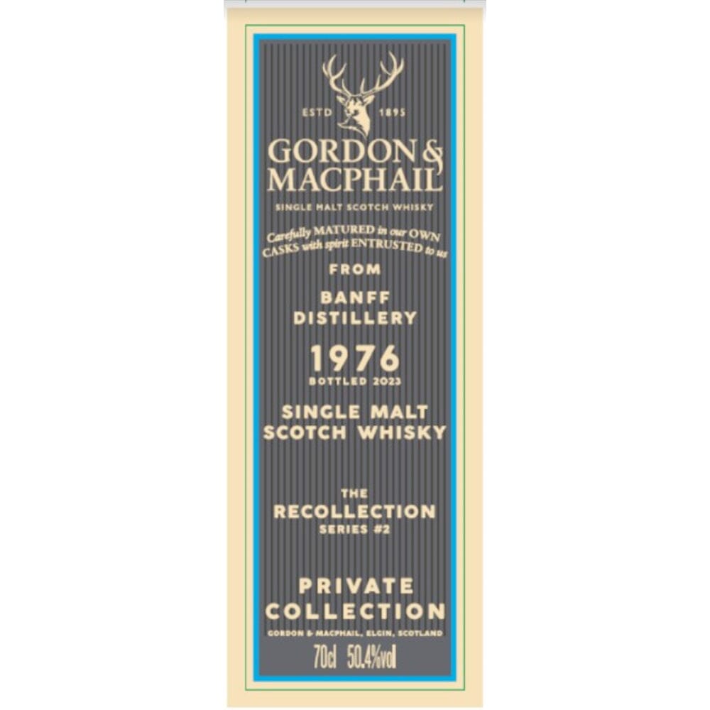 Gordon & Macphail The Recollection Series #2 46 Year Banff Distillery Scotch Gordon & Macphail 