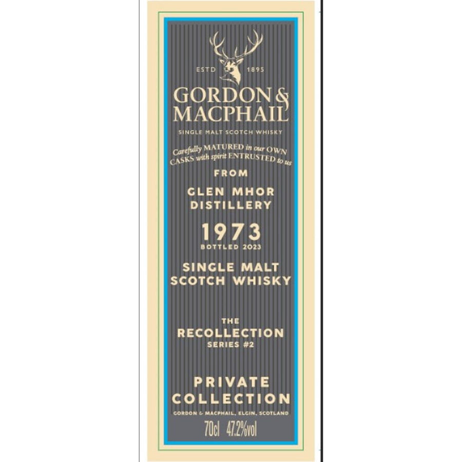 Gordon & Macphail the Recollection Series #2 49 Year Glen Mhor Distillery Scotch Gordon & Macphail