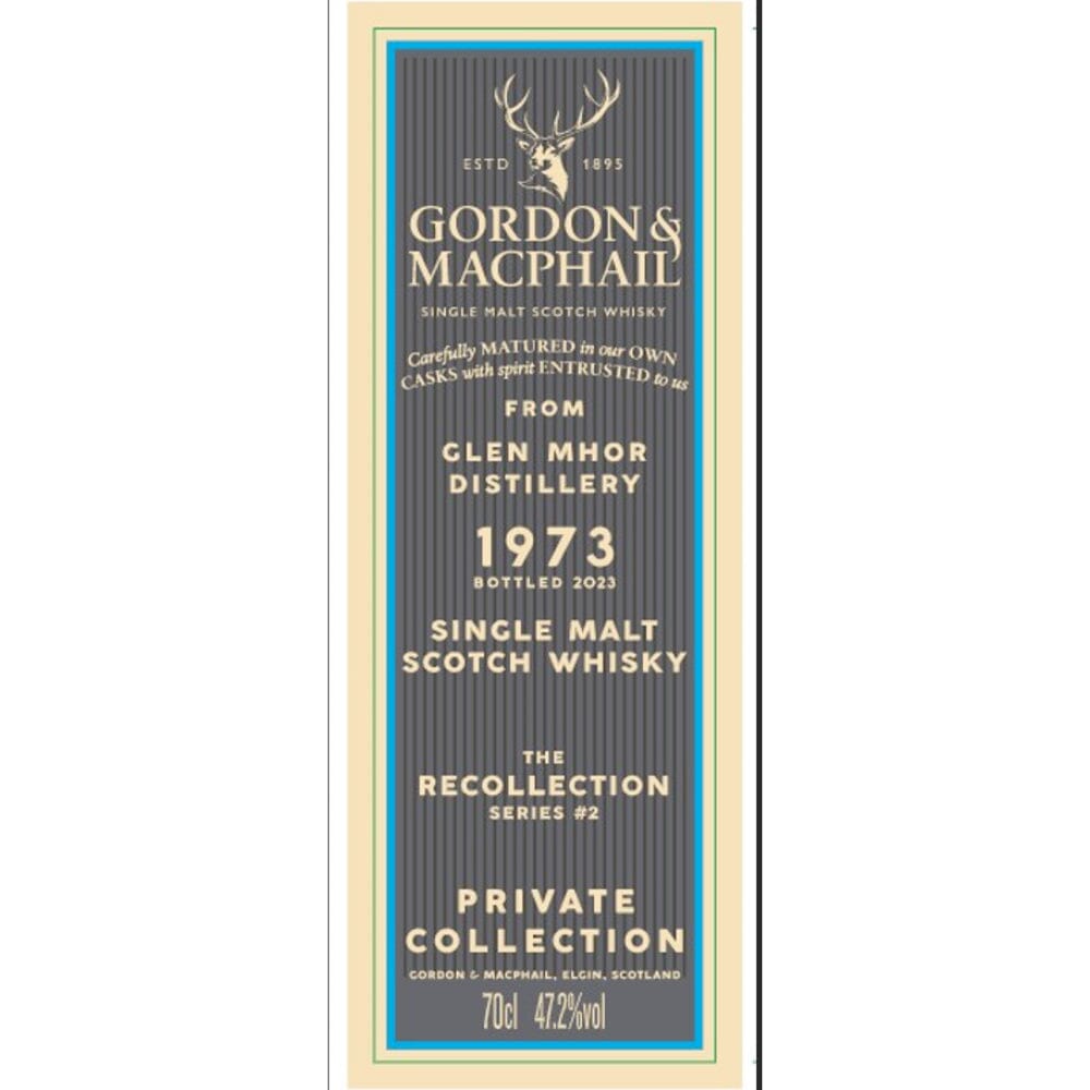 Gordon & Macphail the Recollection Series #2 49 Year Glen Mhor Distillery Scotch Gordon & Macphail 