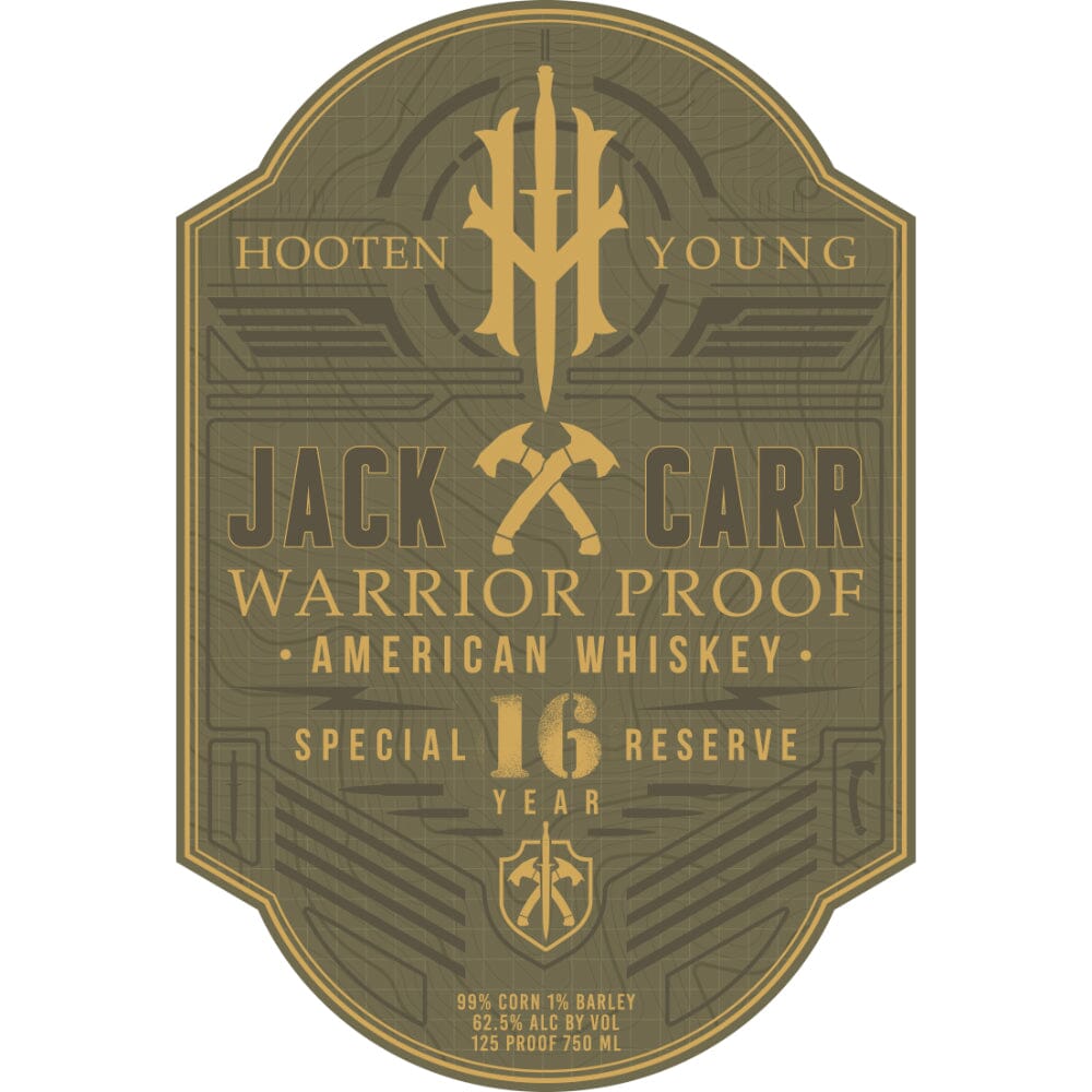 Hooten Young Jack Carr 16 Year Old Special Reserve Warrior Proof American Whiskey American Whiskey Hooten Young