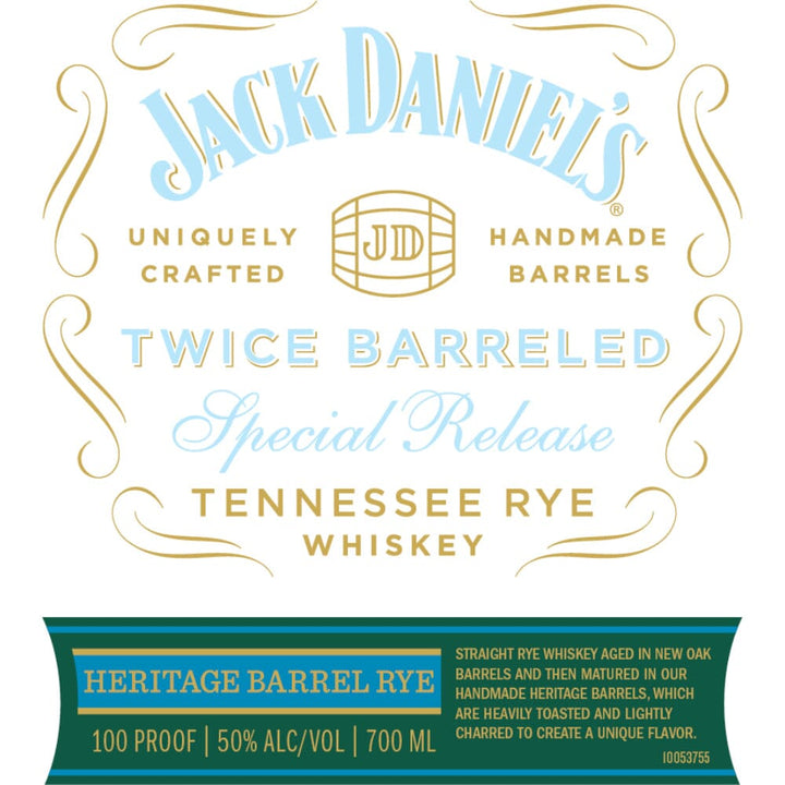 Jack Daniel's Twice Barreled Tennessee Rye 2023 Special Release Rye Whiskey Jack Daniel's