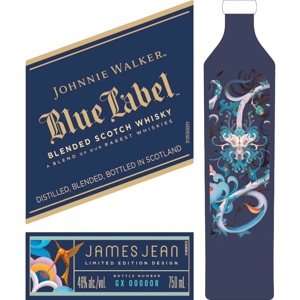 Johnnie Walker Blue Label James Jean Limited Edition Design Scotch Johnnie Walker
