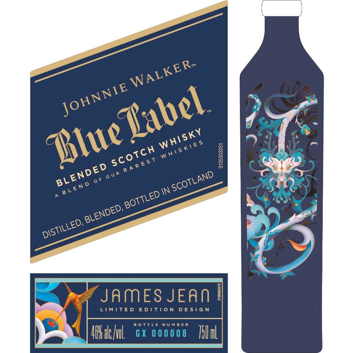 Johnnie Walker Blue Label James Jean Limited Edition Design Scotch Johnnie Walker