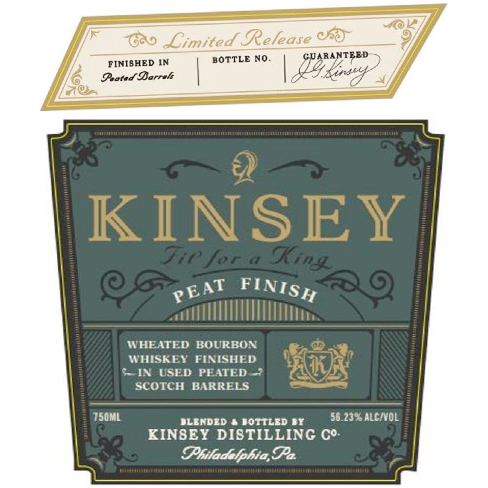 Kinsey Peat Finish Wheated Bourbon Bourbon New Liberty Distillery