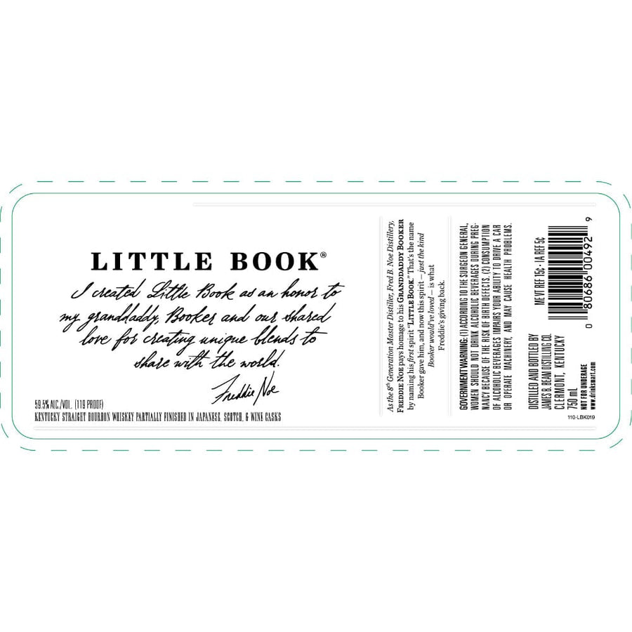 Little Book Bourbon Partially Finished in Japanese, Scotch, & Wine Casks Bourbon Booker's Bourbon