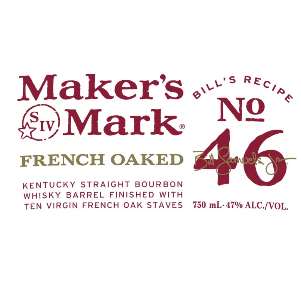 Maker's Mark 46 Cask Strength Bill's Recipe Frenched Oak Limited Release Bourbon Maker's Mark