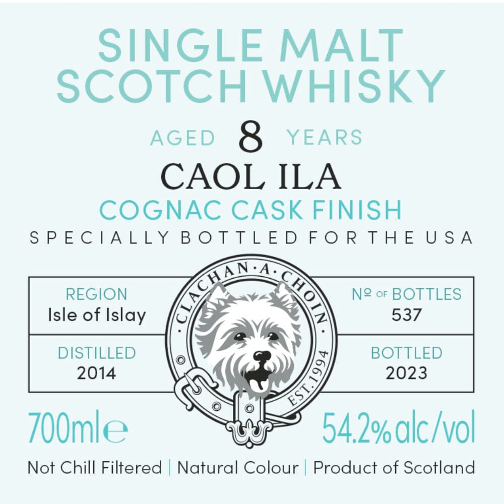 Murray McDavid Benchmark Caol Ila 8 Year Old Cognac Cask Finish Scotch Murray McDavid
