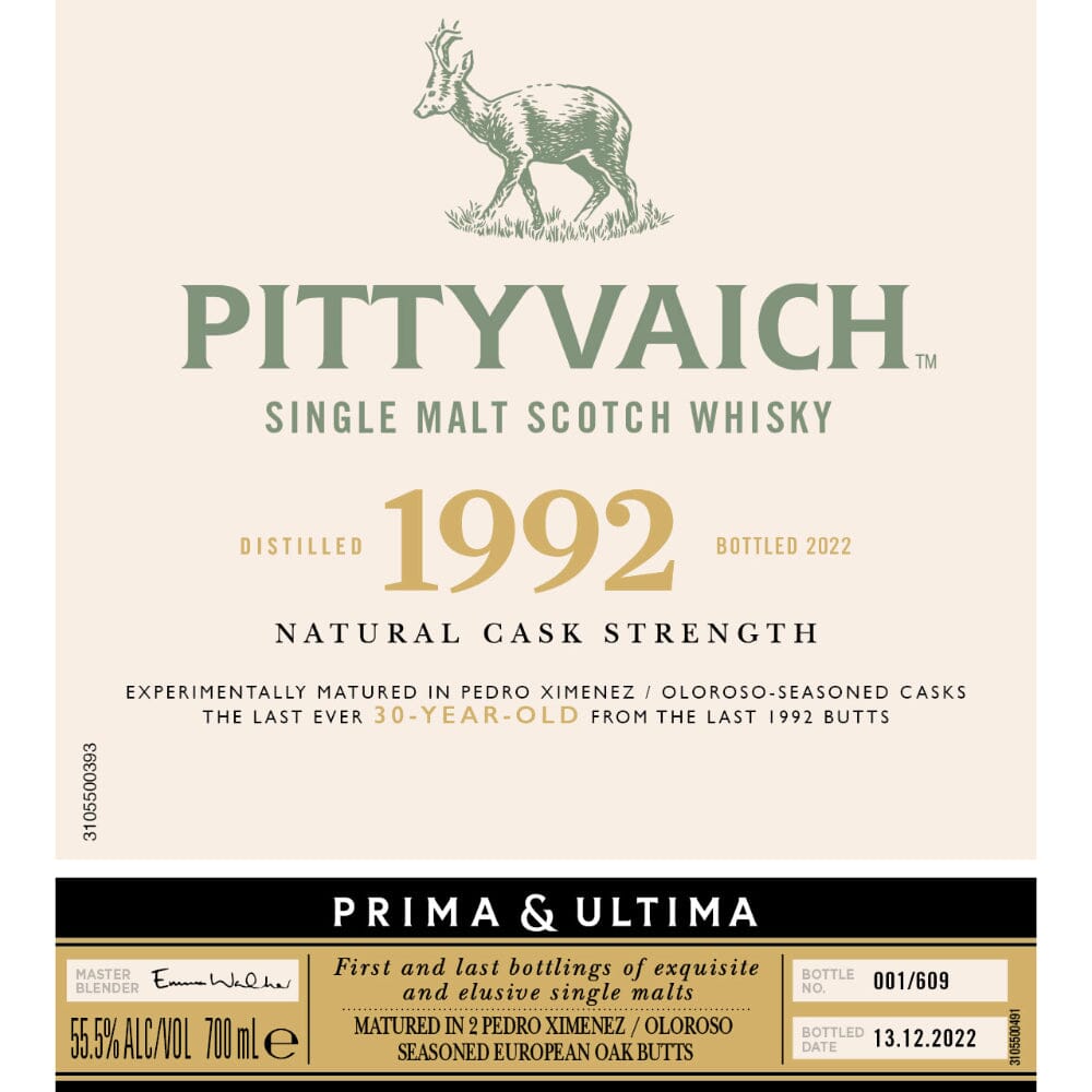 Pittyvaich 1992 Prima & Ultima Single Malt Scotch 30 Year Old Scotch Prima & Ultima Collection