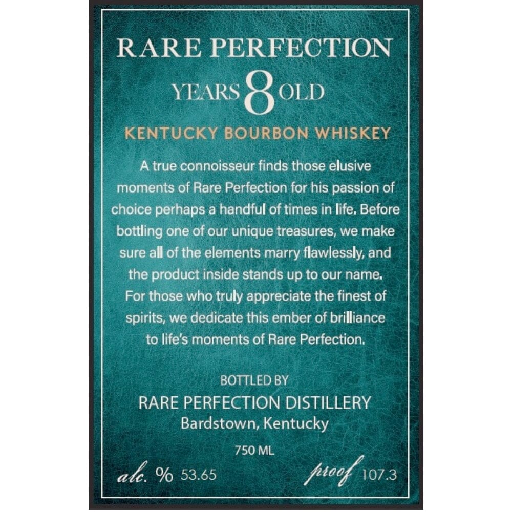 Rare Perfection 8 Year Old Kentucky Straight Bourbon Bourbon Rare Perfection
