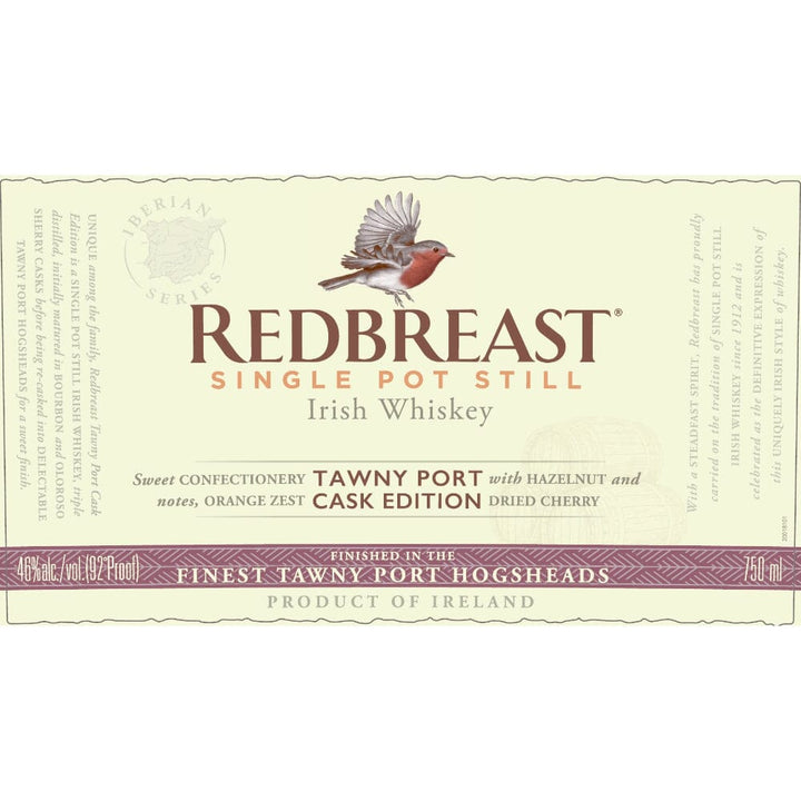 Redbreast Iberian Series Tawny Port Cask Edition Irish whiskey Redbreast