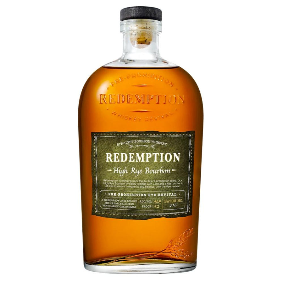 Redemption High Rye Bourbon Whiskey Bourbon Redemption
