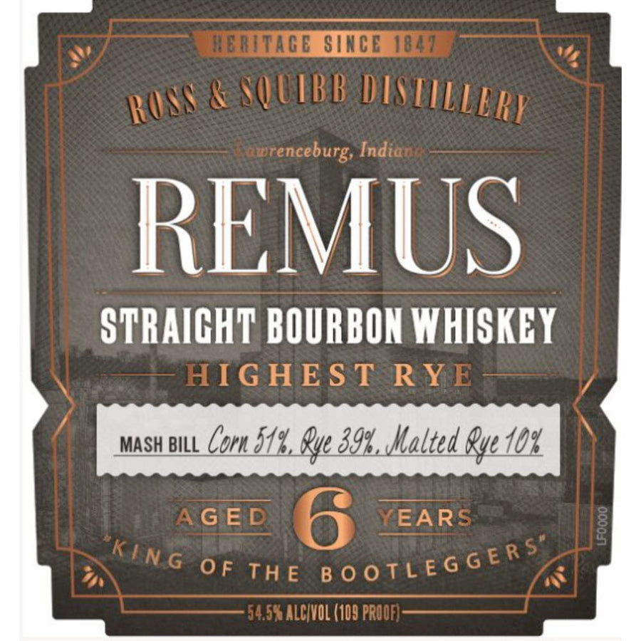 Remus Highest Rye Straight Bourbon Bourbon George Remus