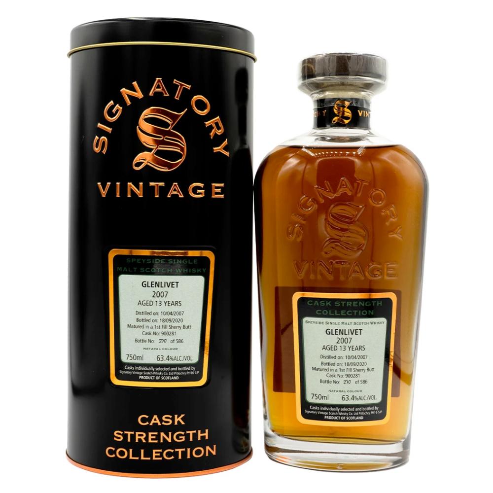 Signatory Single Cask Glenlivet 13YR (Cask #900281) Scotch Signatory