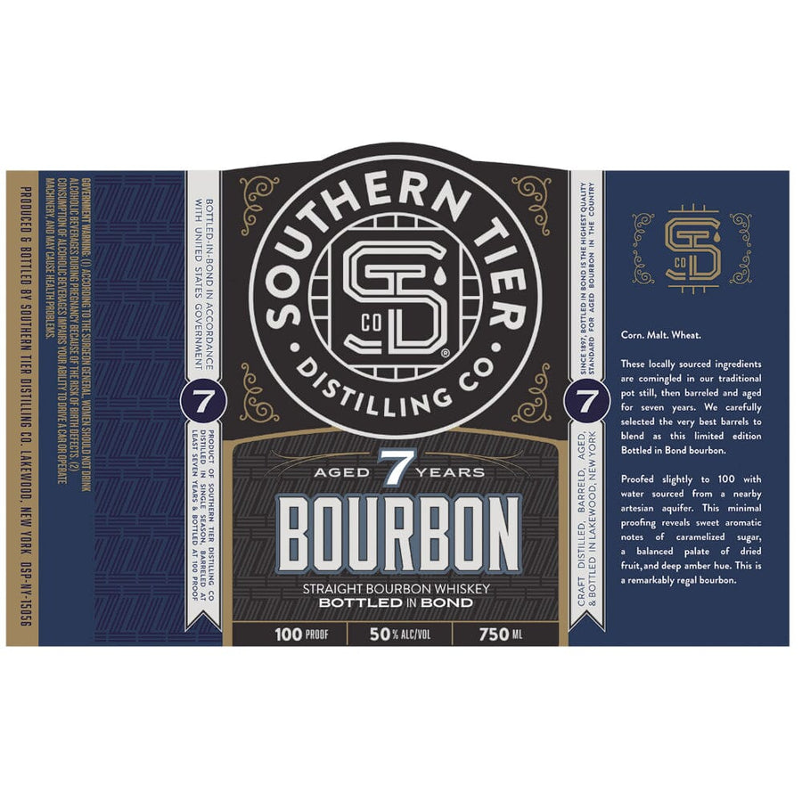 Southern Tier Distilling 7 Year Old Bottled in Bond Straight Bourbon Bourbon Southern Tier Distilling