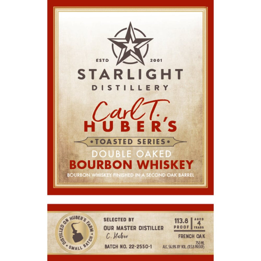 Starlight Carl T. Huber's Toasted Series Double Oaked Bourbon Bourbon Starlight Distillery