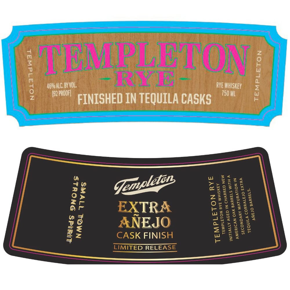 Templeton Rye Finished in Tequila Casks Rye Whiskey Templeton Rye