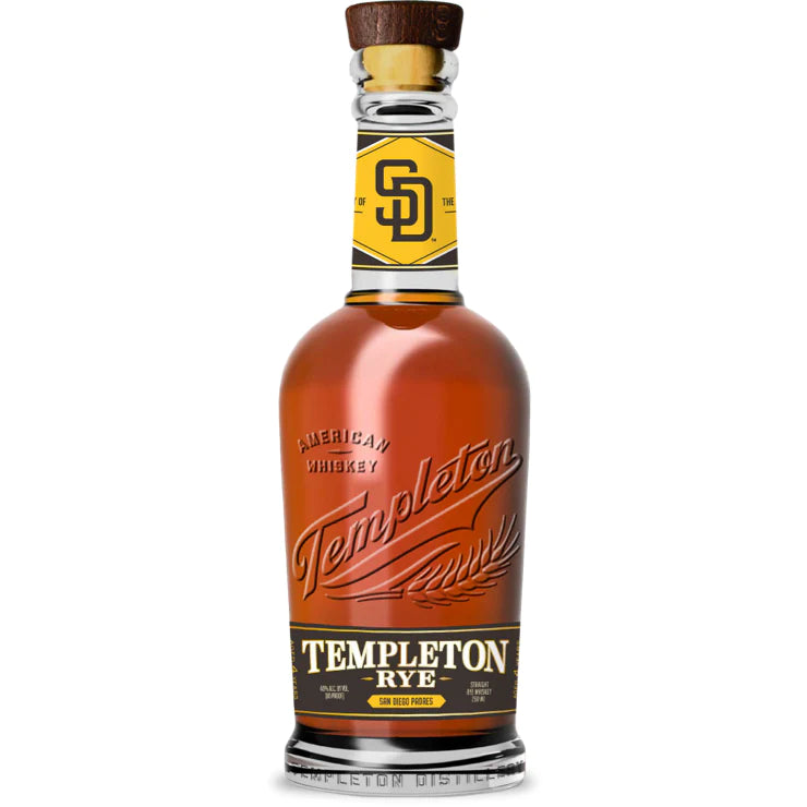 Templeton Rye Whiskey San Diego Padres Edition Whiskey Templeton Rye