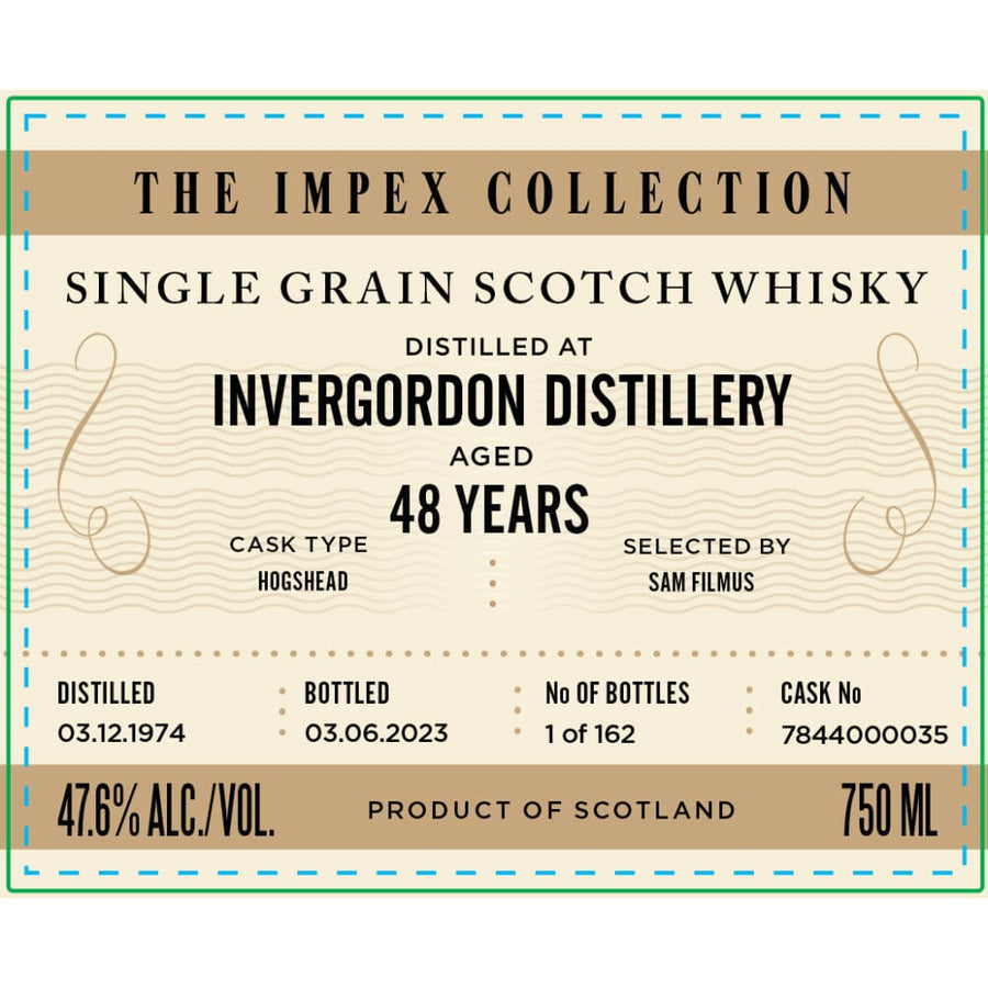 The ImpEx Collection Invergordon Distillery 48 Year Old 1974 Scotch The ImpEx Collection