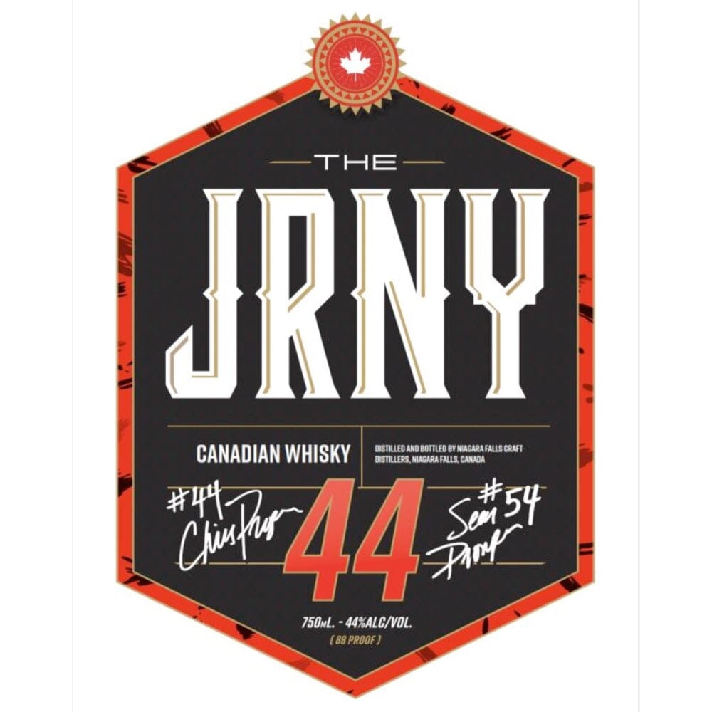 The JRNY 44 Canadian Whisky by Chris Pronger Canadian Whisky Niagara Falls Craft Distillers