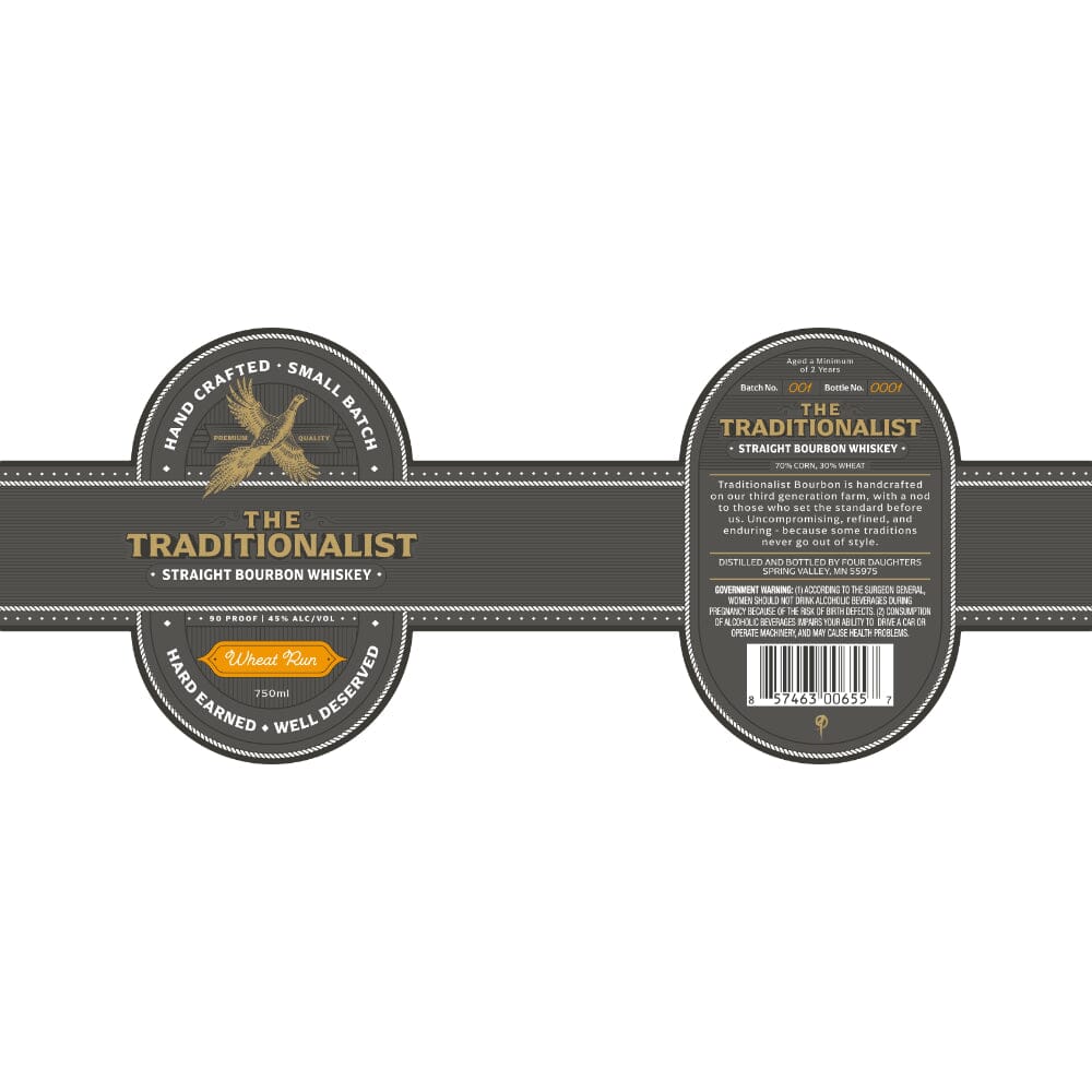 The Traditionalist Wheat Run Straight Bourbon Bourbon Four Daughters