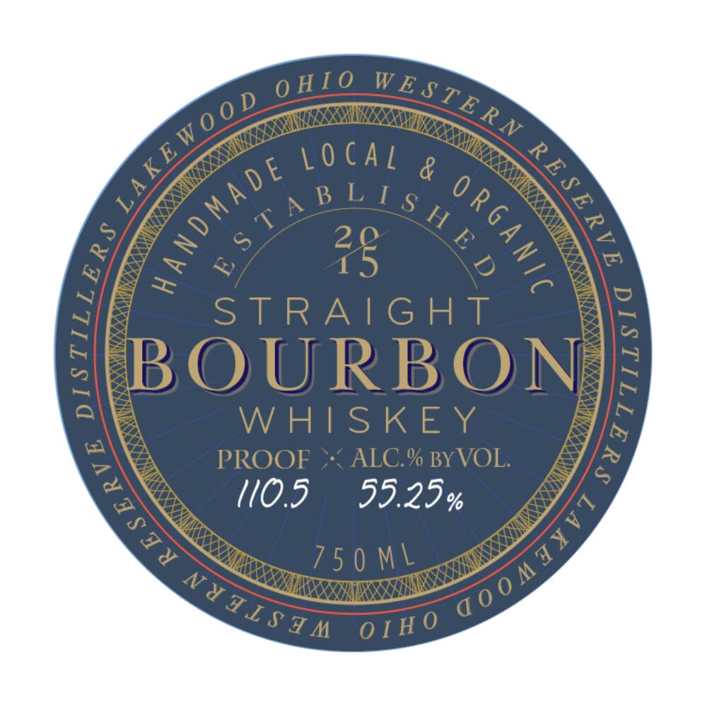 Western Reserve Organic Barrel Proof Straight Bourbon Bourbon Western Reserve Distillers