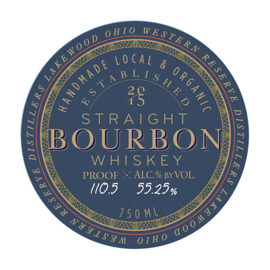 Western Reserve Organic Barrel Proof Straight Bourbon Bourbon Western Reserve Distillers