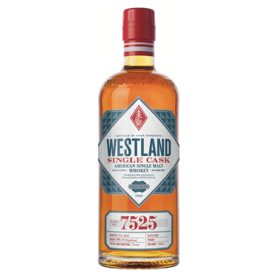 Westland Cask No. 7525 Privately Selected by San Diego Scotch Club American Whiskey Westland