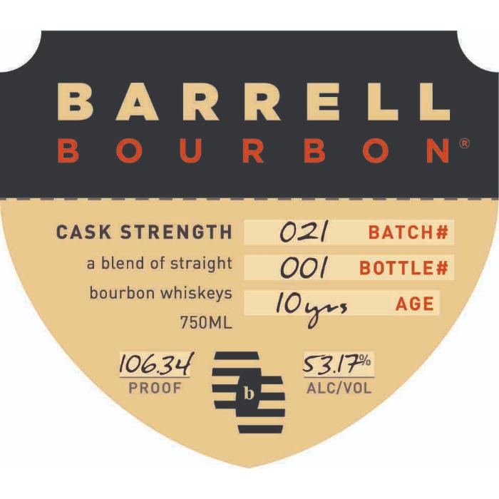 Barrell Bourbon Batch 21 Bourbon Barrell Craft Spirits
