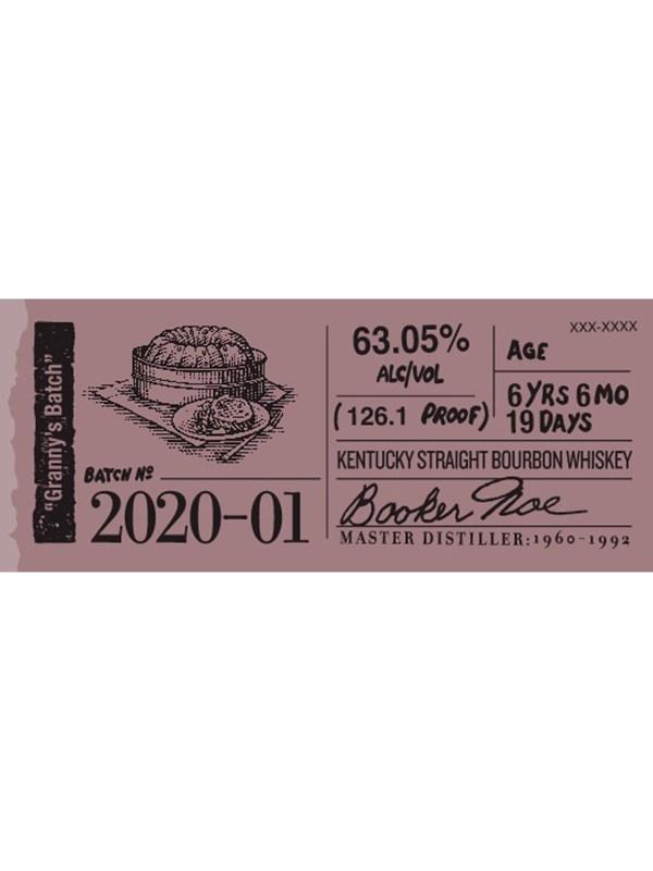 Booker’s "Granny’s Batch" Batch 2020-01 Bourbon Booker's