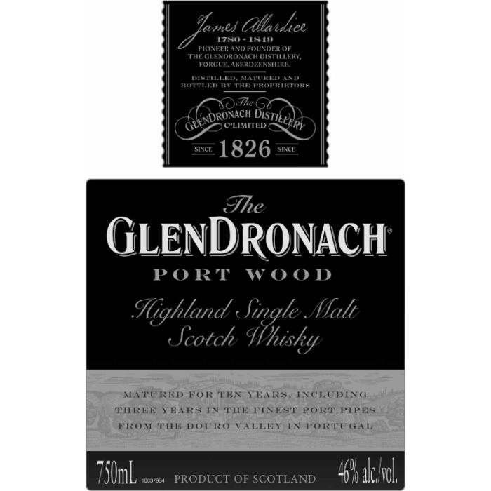 Glendronach Port Wood Scotch Glendronach 