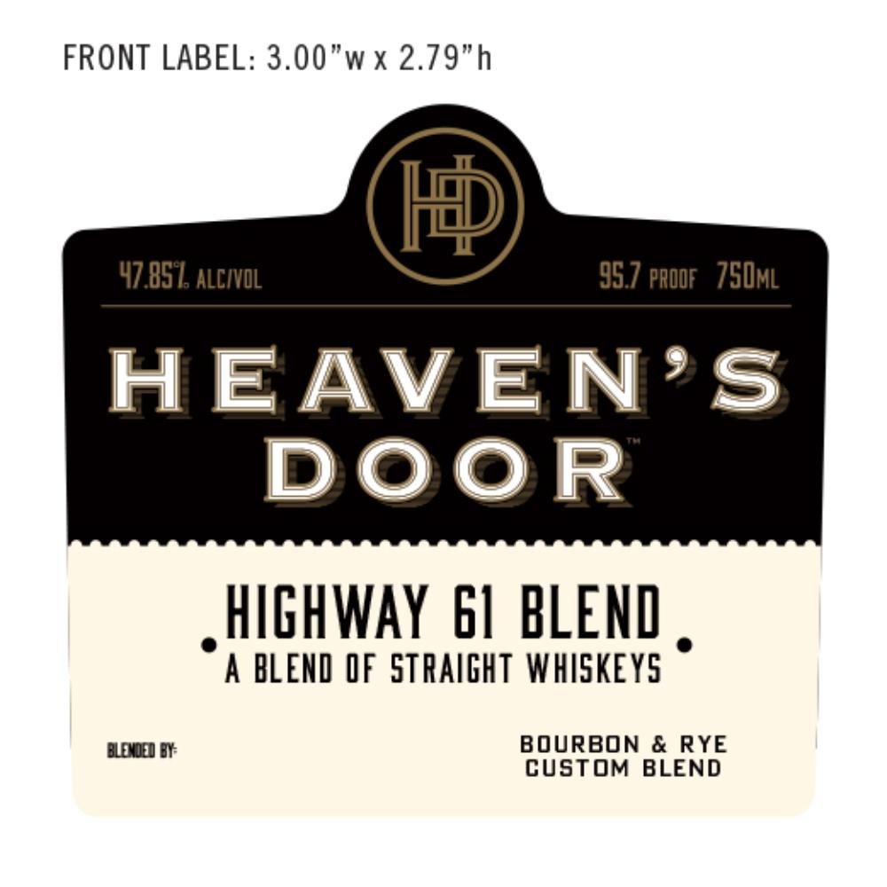 Heaven's Door Highway 61 Blend American Whiskey Heaven's Door Whiskey