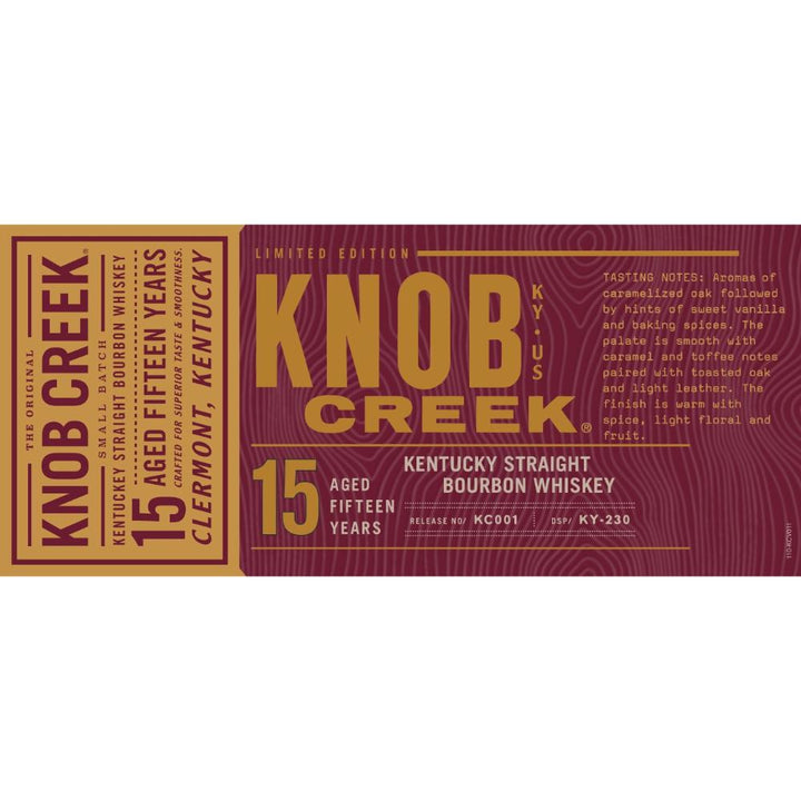 Knob Creek 15 Year Old Bourbon Knob Creek