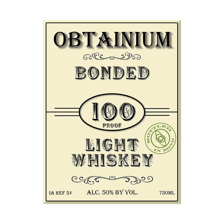 Cat’s Eye Obtainium Light Whiskey Bottled In Bond Whiskey Cat’s Eye Distillery