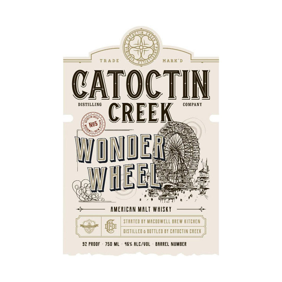 Catoctin Creek Wonder Wheel American Malt Whiskey American Malt Whisky Catoctin Creek Distilling Company
