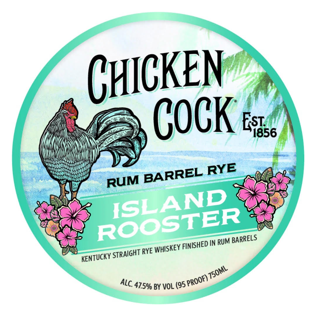 Chicken Cock Island Rooster Rum Barrel Rye Rye Whiskey Chicken Cock