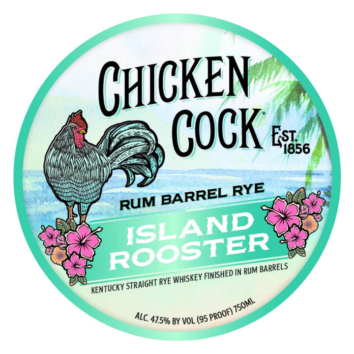 Chicken Cock Island Rooster Rum Barrel Rye Rye Whiskey Chicken Cock