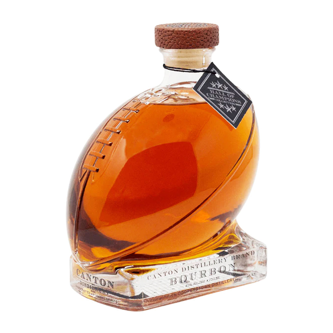 Cooperstown Distillery Canton Football Decanter Bourbon Whiskey Bourbon Whiskey Cooperstown Distillery
