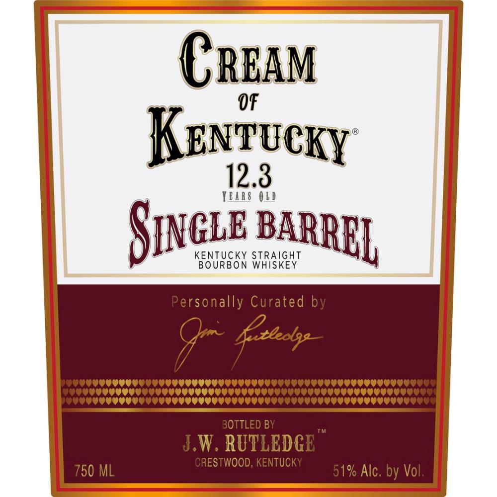 Cream Of Kentucky Bourbon 12.3 Year Old Single Barrel Bourbon Bourbon Cream Of Kentucky