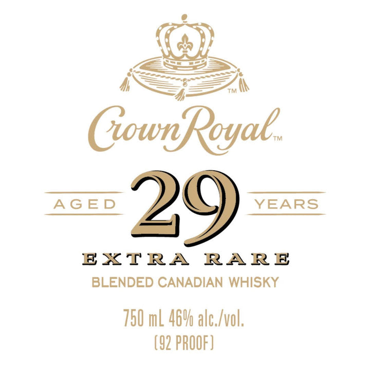Crown Royal 29 Year Old Extra Rare Canadian Whisky Crown Royal