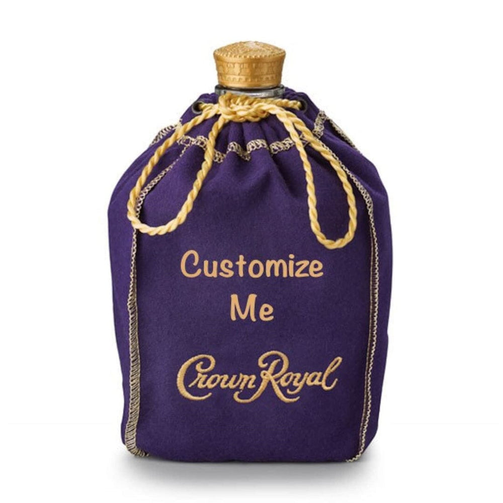Crown Royal Deluxe Custom Embroidered Gift Bag Canadian Whisky Crown Royal
