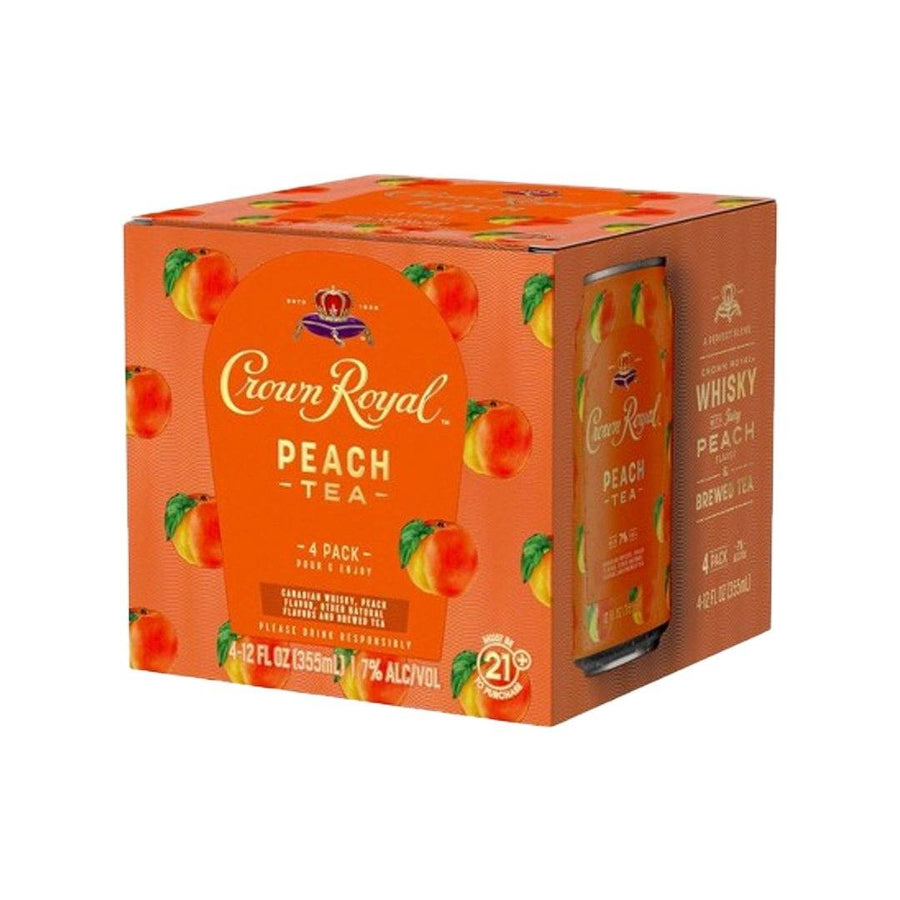 Crown Royal Peach Tea 4pk Cans Canned Cocktails Crown Royal