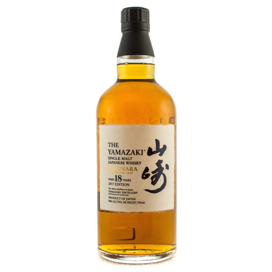Yamazaki 18 Mizunara Cask 2017 Edition Japanese Whisky Yamazaki