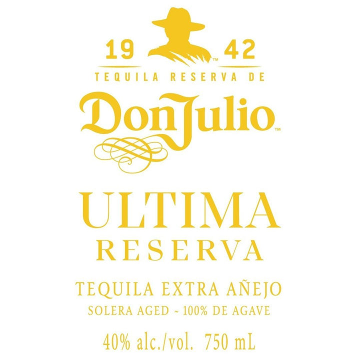 Don Julio 1942 Ultima Reserva Extra Anejo Tequila Don Julio Tequila