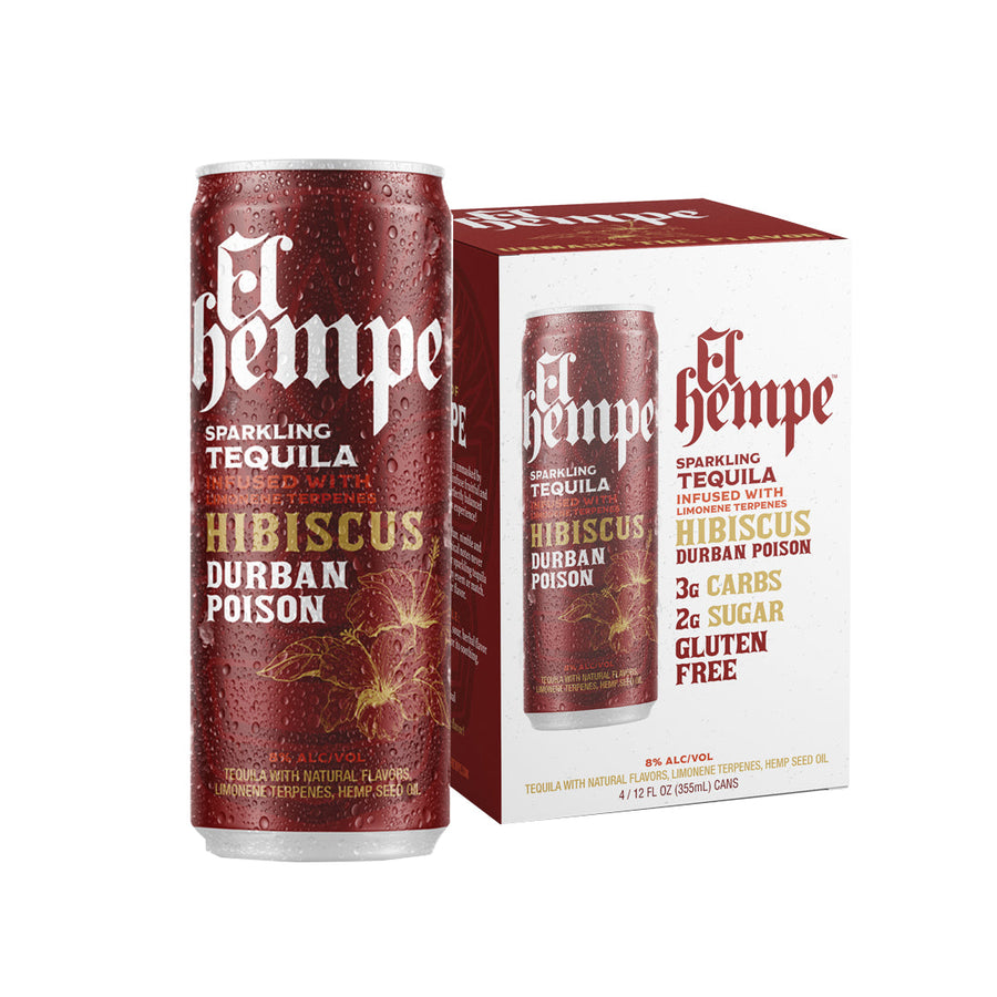 El Hempe Hibiscus Durban Poison 4PK Hard Seltzer El Hempe