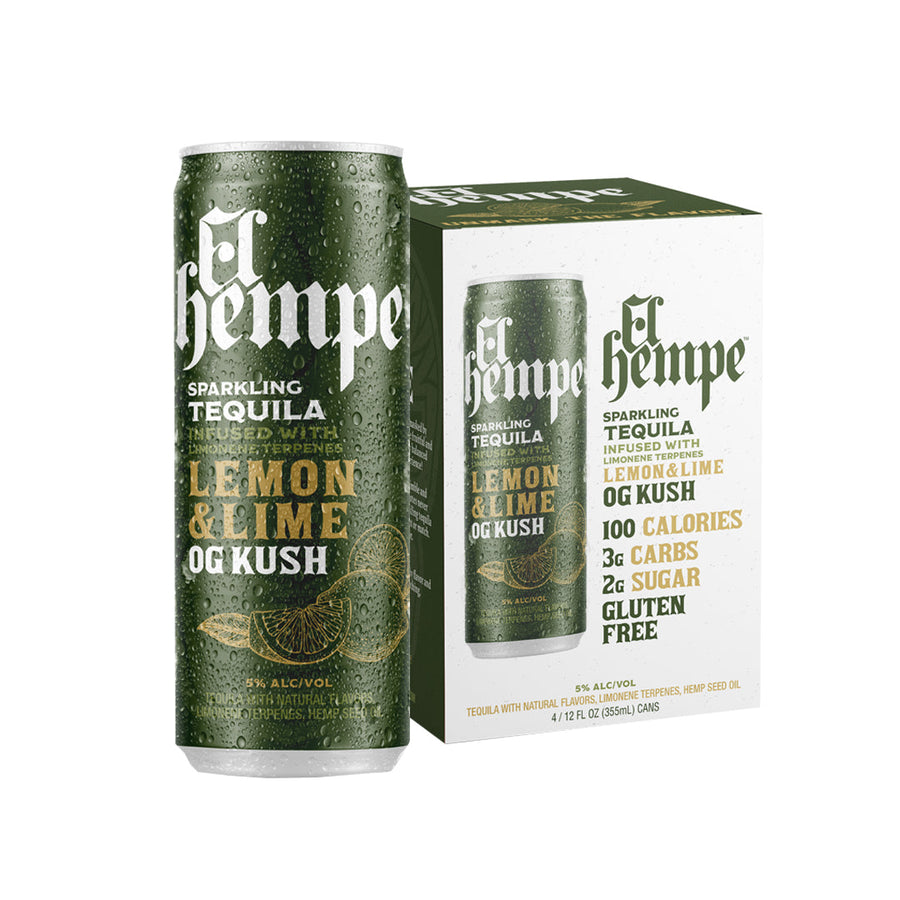 El Hempe Lemon & Lime 4PK Hard Seltzer El Hempe