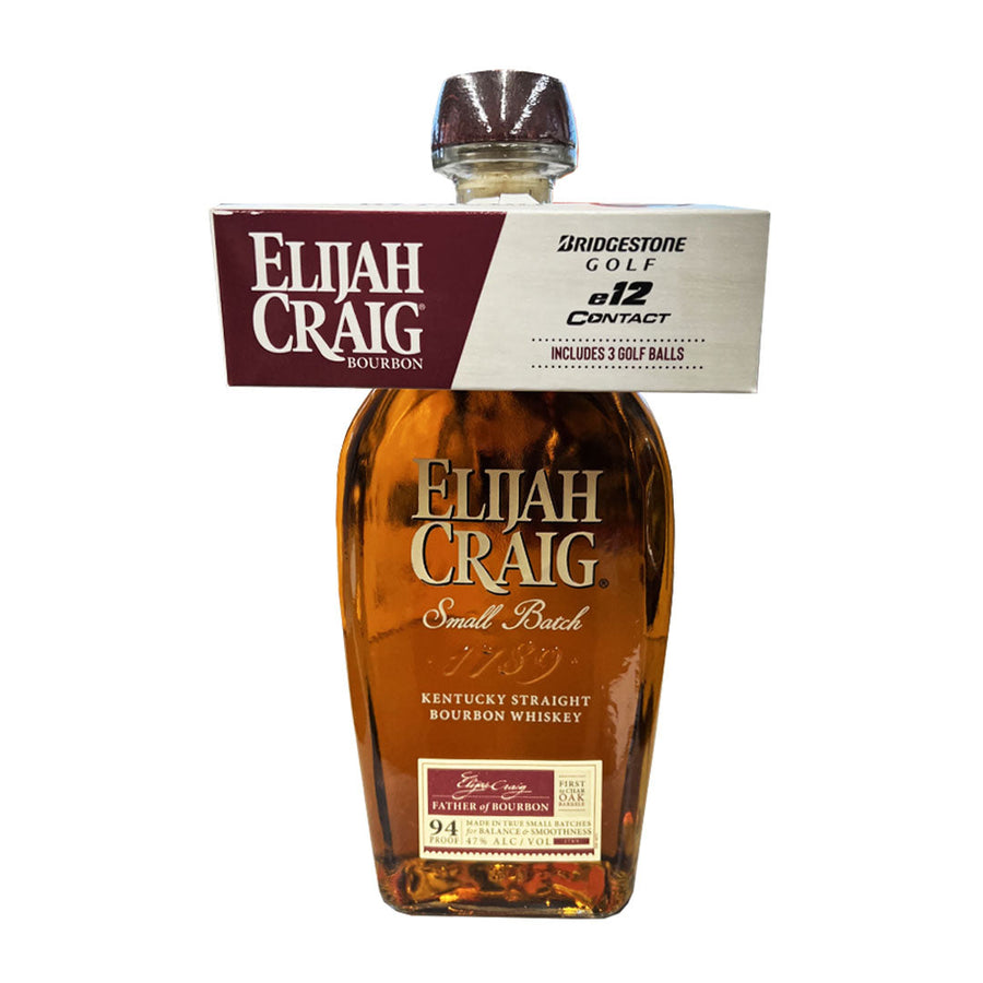 Elijah Craig Small Batch X Bridgestone 3PK Golf Balls Bourbon Elijah Craig Single Bottle (1 Raffle Entry)