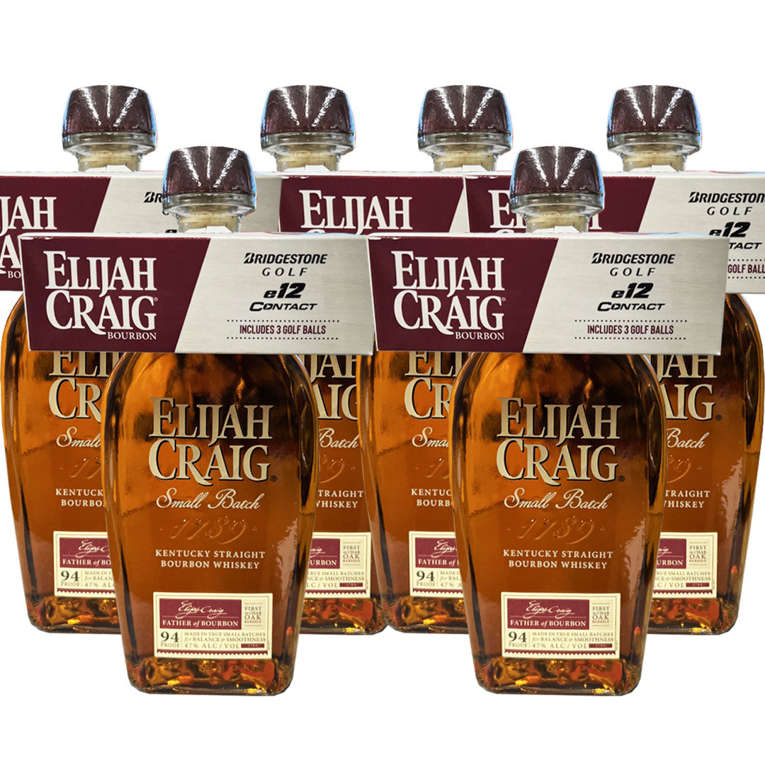 Elijah Craig Small Batch X Bridgestone 3PK Golf Balls Bourbon Elijah Craig 6-Pack (12 Raffle Entries)