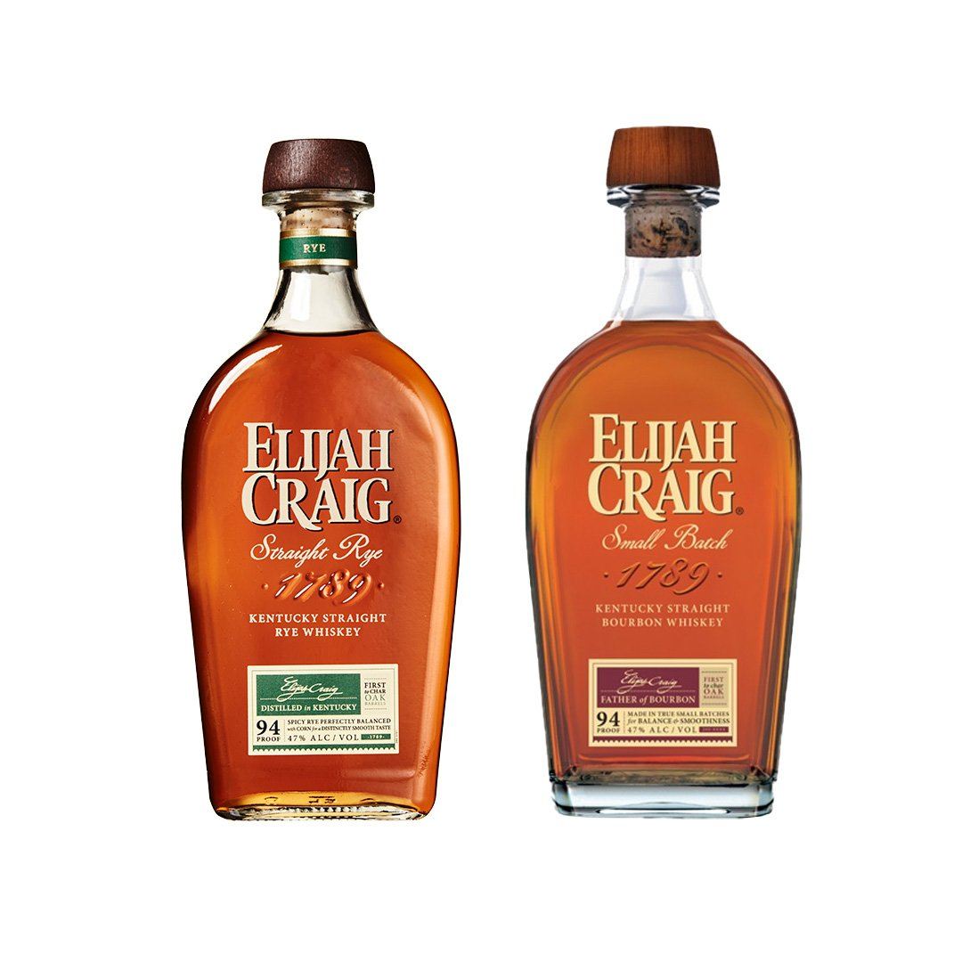 Elijah Craig Straight Rye and Elijah Craig Small Batch Bourbon Elijah Craig Straight Rye and Elijah Craig Small Batch Bourbon Sip Whiskey