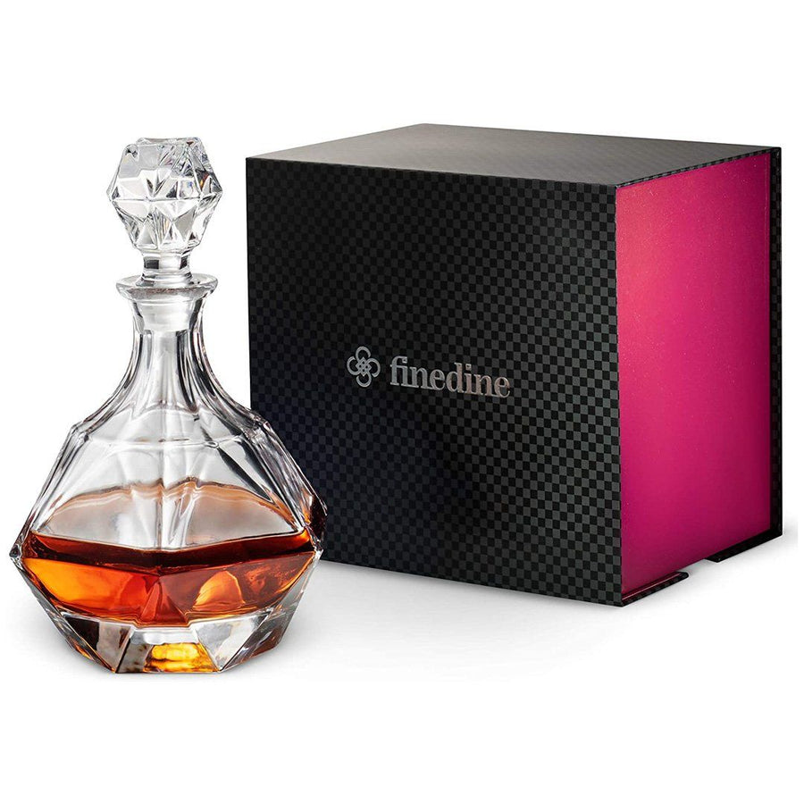 European Style Glass Decanter With Glass Stopper - 30Oz Accessories FineDine