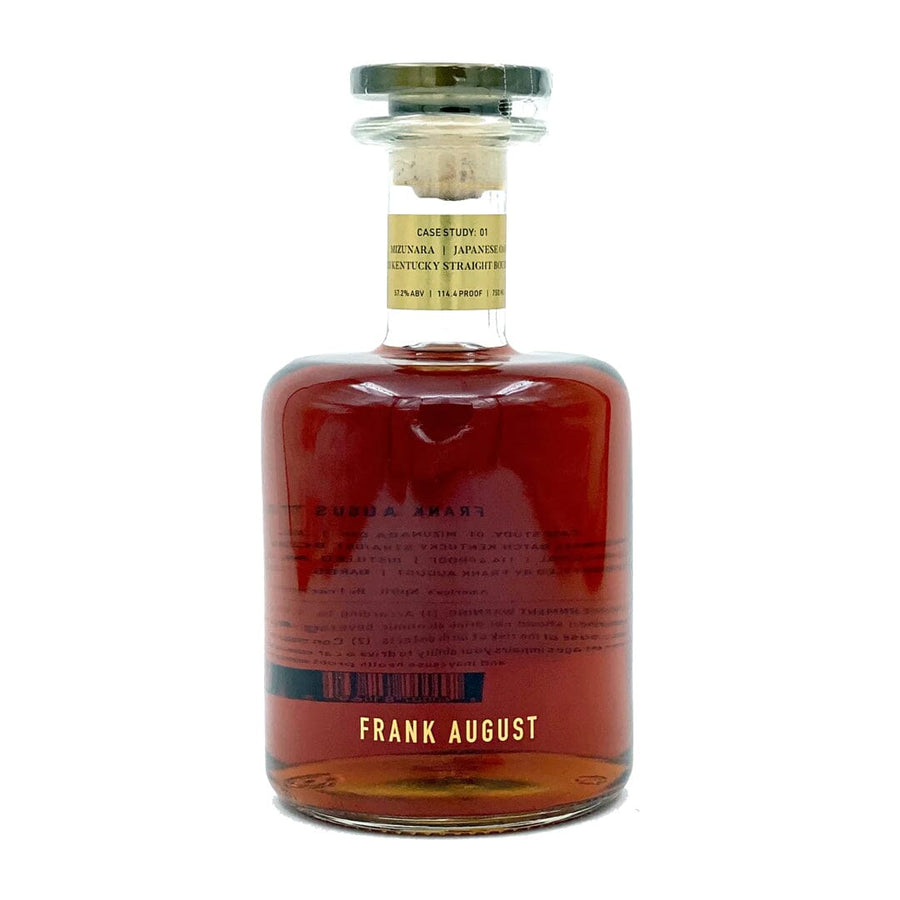 Frank August Case Study Mizunara Japanese Oak Small Batch Kentucky Straight Bourbon Whiskey Kentucky Straight Bourbon Whiskey Frank August